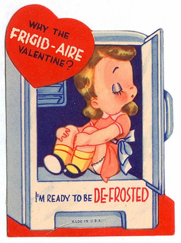 vintage sexist valentines day card
